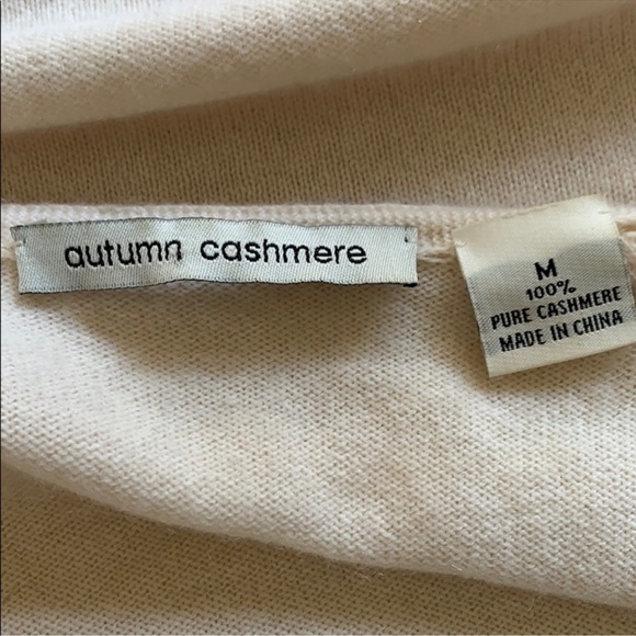 AUTUMN CASHMERE Bow Ivory Cardigan Medium - Picture 11 of 11